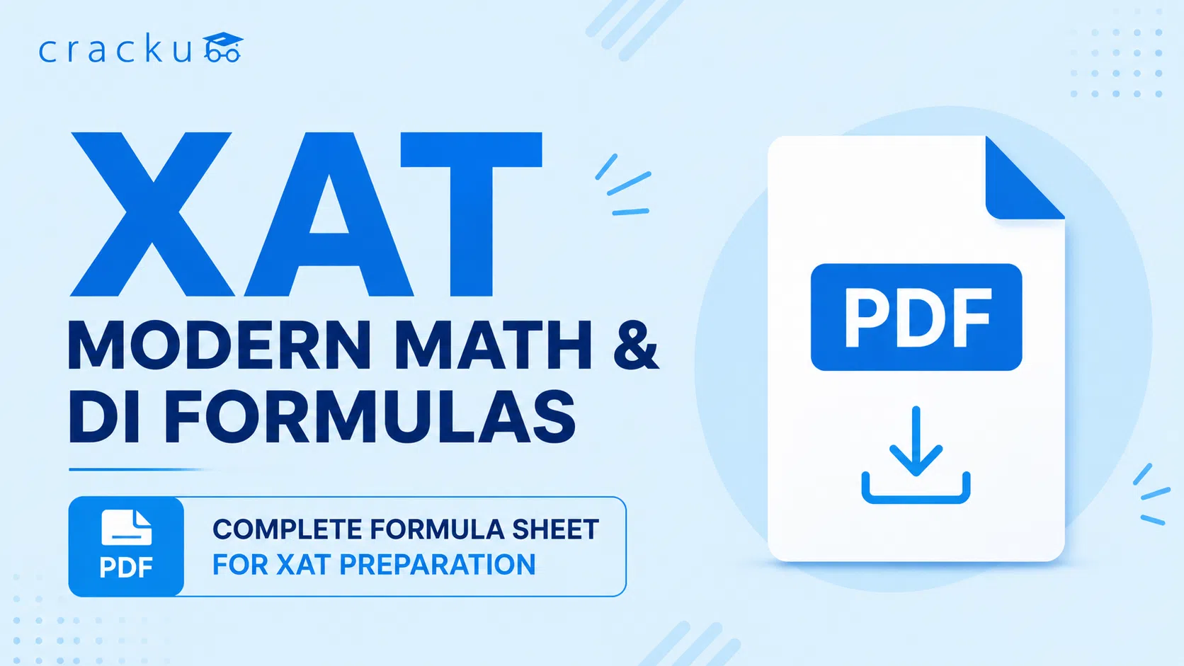 XAT Modern Math & DI Formulas PDF, Exam Pattern Over The Years image