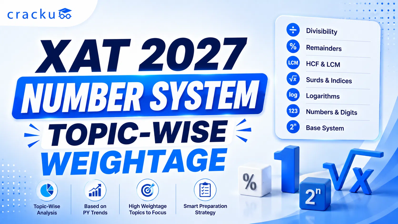 XAT Number System Topic-Wise Weightage 2027, Check Now image